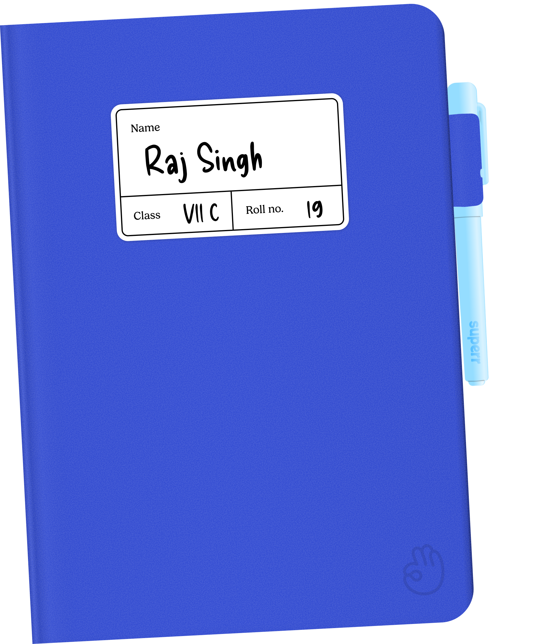 Raj Singh's blue notebook